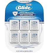 Oral-B Glide Pro-Health Dental Floss, Deep Clean, Mint, 40m, Pack of 6