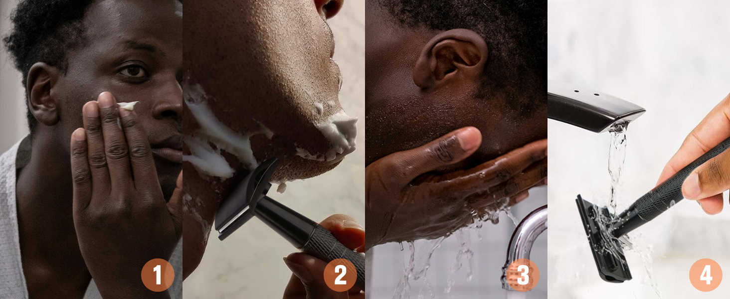 safety razor single blade razor double edge razor reusable metal 1 one blade razor