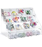UCEC 4-Tier Sticker Display Stand for Vendors, 16-Pocket Acrylic Display Stands &amp; Card Stand, Por...
