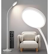 luckystyle White Floor Lamp, Super Bright Dimmable Led Floor Lamps for Living Room, Custom Color ...