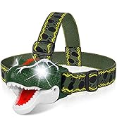 Dinosaur Headlamp T-Rex LED Headlamps for Kids Flashlights Camping Gear - Dinosaur Toys for Boys ...