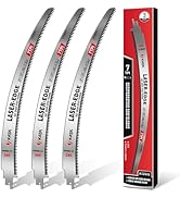 KATA Wood Pruning Reciprocating Saw Blades 15 Inch, Arc Edge SK5 Japanese Teeth Pruning Saw Blade...