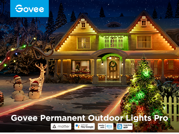 Govee Permanent Outdoor Lights Pro Displaying