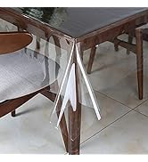 Walrus Clear Vinyl Tablecloth Protector Waterproof/Oil-Proof Plastic Square Transparent Sheet Tab...