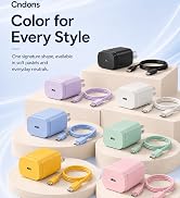 Type C Charger 25W, 6+6FT Super Fast Charging Cord for Samsung Galaxy Phone