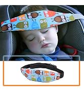 Baby Carseat Head Support, Pillow Support Band with Adjustable Strap, Slumber Sling Sleep Positio...