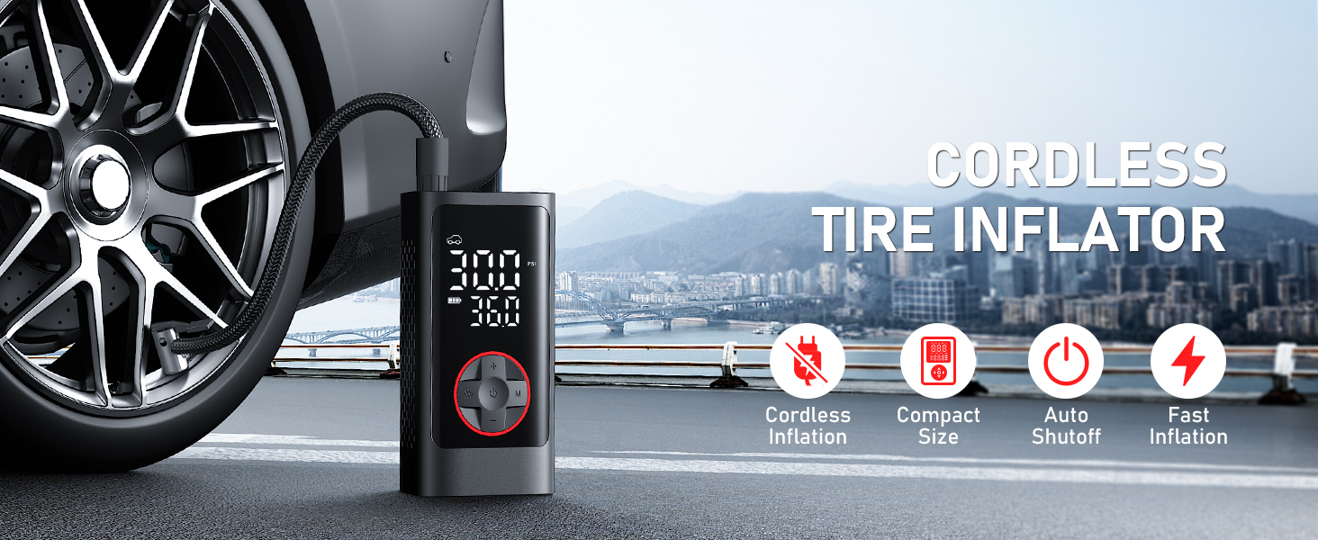 Tire Inflator Portable Air Compressor