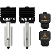 RugooSpink 2PK 0.6MM Hotend for Bambu Lab H2D Combo Hardened Extruder Hotend Hot End with Hardene...