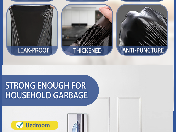 small trash bags 4 gallon garbage bags for bathroom 15 liter can liners unscented 