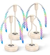 TriPole Fly Fans for Tables, Food Fans 2000mAh Rechargeable Table Fan Portable Fly Spinners with ...