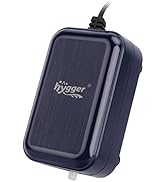 hygger Aquarium Air Pump,Adjustable Oxygen Pump,Silent Powerful Aerator Pump 2W/3W/4.5W/6W/ 1/2 A...