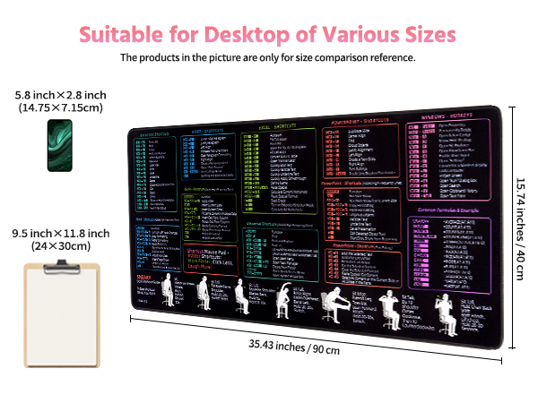 MOSISO Keyboard Mouse Pad Set