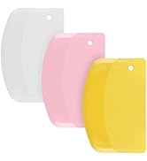 Dough Scraper Bowl Scraper Flexible - SURDOCA 13.5x9cm/5.31x3.64'' Pastry Scraper Plastic Bench C...