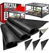 [Premium] 24"x60" Reptile Substrate Mat with 4 PCS Rug Gripper, Extra Thick &amp; Ultra Comfortable,N...