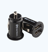 Updated Version 2-Pack 10W 2A Flush Mount Mini Dual USB Car Charger