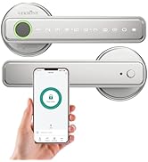 GEKRONE Fingerprint Smart Lever Lock TUYA APP Control Keyless Entry Bluetooth Touchscreen Indoor ...