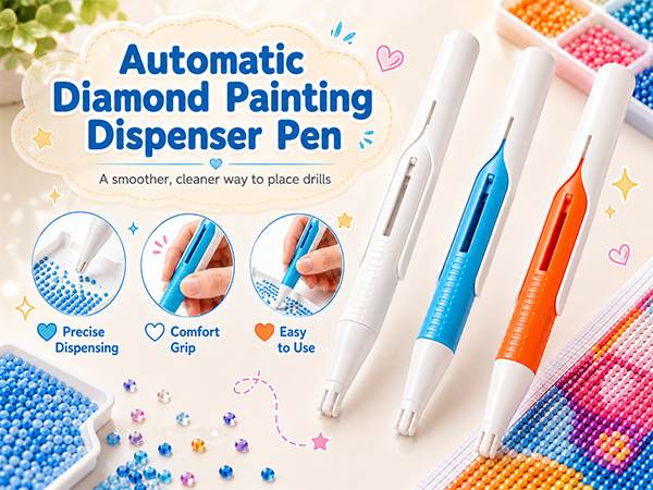 Diamond Art Automatic Bead Dispenser Pen 