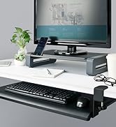 clamp on keyboard tray under desk