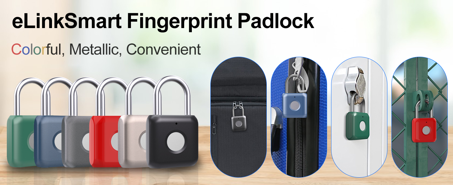 Fingerprint Padlock eLinkSmart Gym Locker Lock