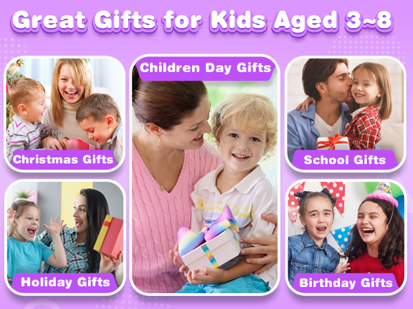 Kids Pretend Phones Toddler Toys for Boys Girls Age 3-8 with Dual Camera 2.8&amp;amp;#34; Touchscreen