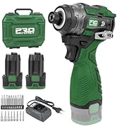 Prostormer 17V Cordless Impact Driver Set, 140Nm Brushless Screwdriver with 3 Variable Speed, 1/4...