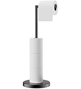 FORIOUS Toilet Paper Holder Stand, Free Standing Toilet Paper Holder with Storage, SUS 304 Stainl...