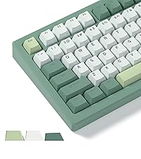 Womier Pudding Keycaps, PBT Shine Through Keycaps 165 Keys Set Custom Key caps Set OEM Profile, Univ...