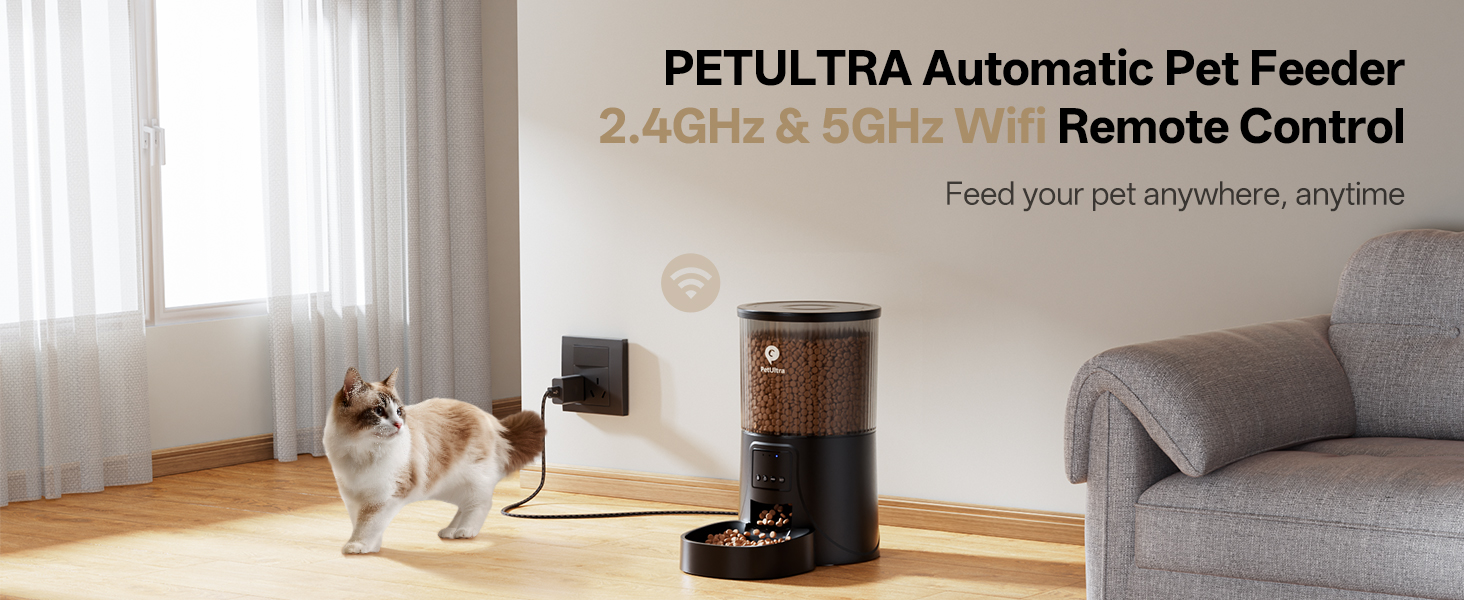 5G WIFI automatic cat feeder