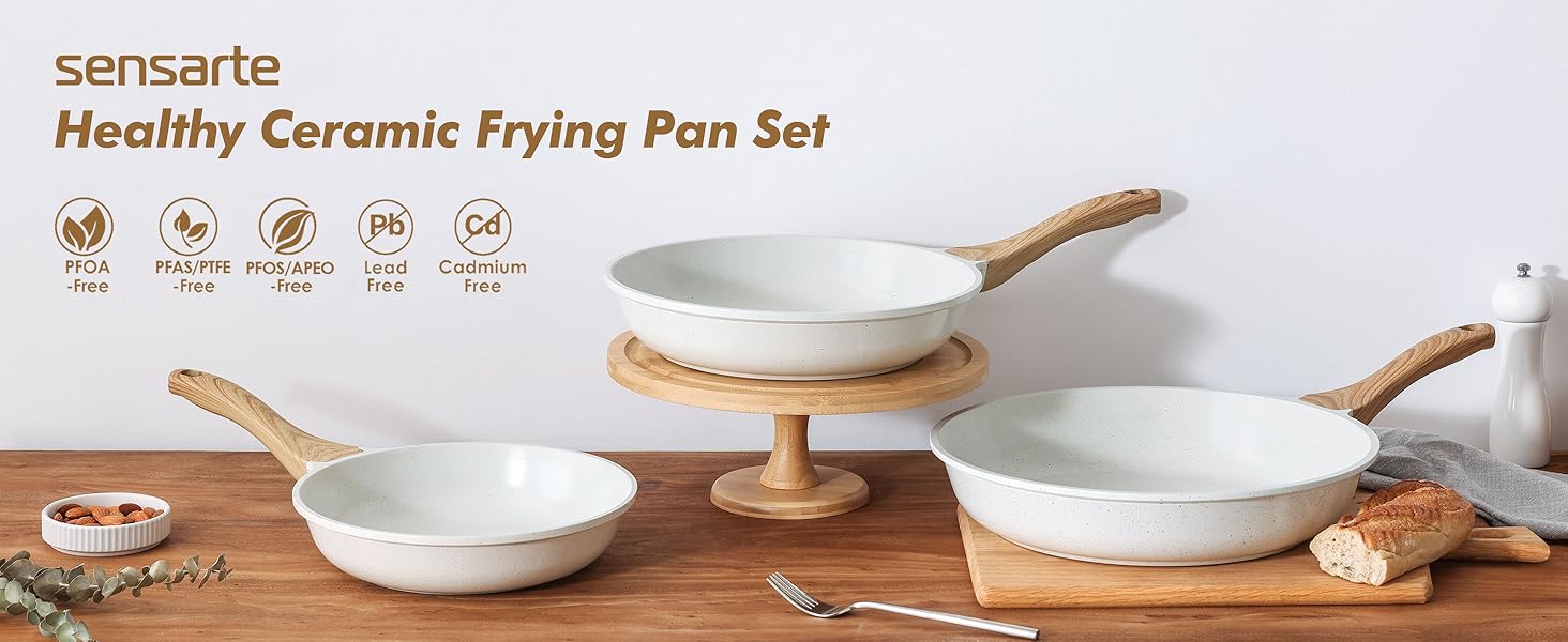 sensarte nonstick pan set