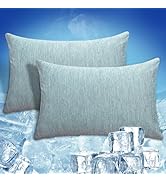 CHOSHOME Cooling Pillow Cases Zipper Pillow Covers Q-Max > 0.45 Zippered Pillowcases for Hot Slee...