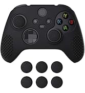 eXtremeRate PlayVital Black 3D Studded Edition Anti-Slip Silicone Cover Skin for Xbox Series X/S ...