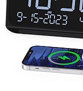 Roxicosly Projection Alarm Clock for Bedroom | Projects Time on Wall Ceiling | Ultra Clear Large ...