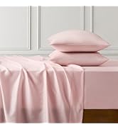Ted Baker King Sheet Set 4-Piece - 300 TC Cotton Tencel Soft Breathable Bed Sheets - Ladder Stitc...