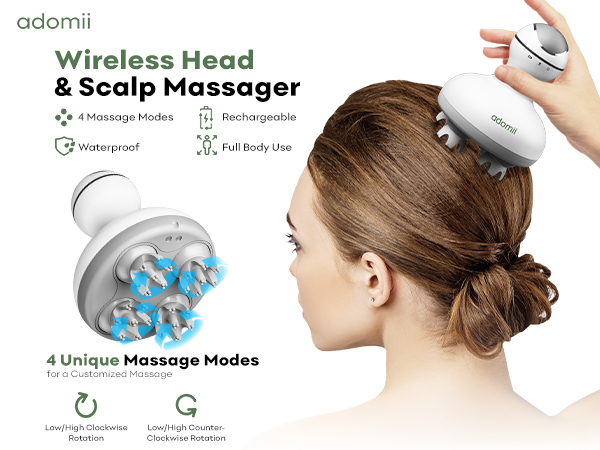 Wireless Head &amp; Scalp Massager