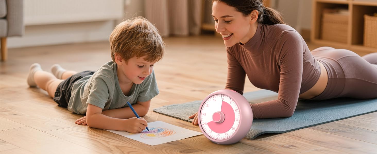 the noiseless shrinking colored disk helps kids visualize time passing