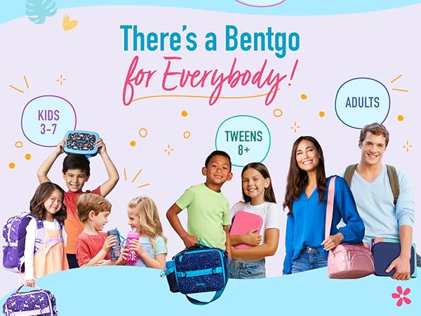bentgo for everybody everyone all ages kids children tweens teens young adults parents grandparents