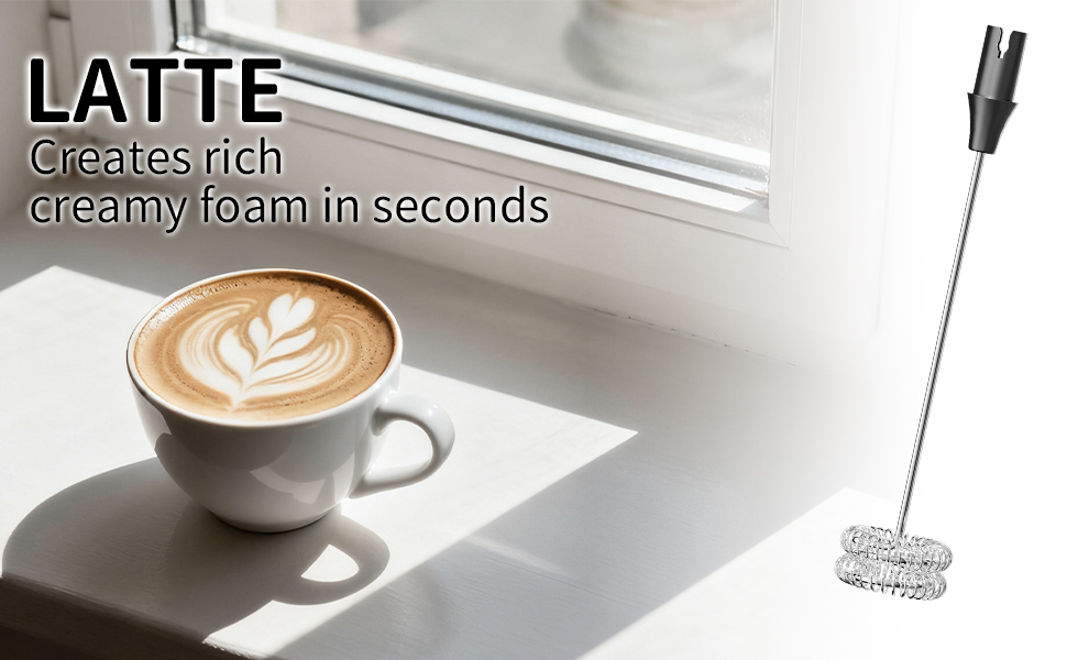 Creamy foam in seconds