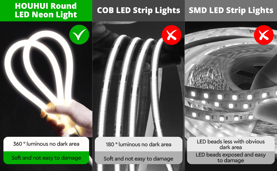 white led neon rope lights