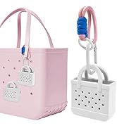 HYUVCX 2-in-1 Beach Bag Accessories, Mini Backpack Keychain, Mini Bag Shape Charms, Storage Case ...