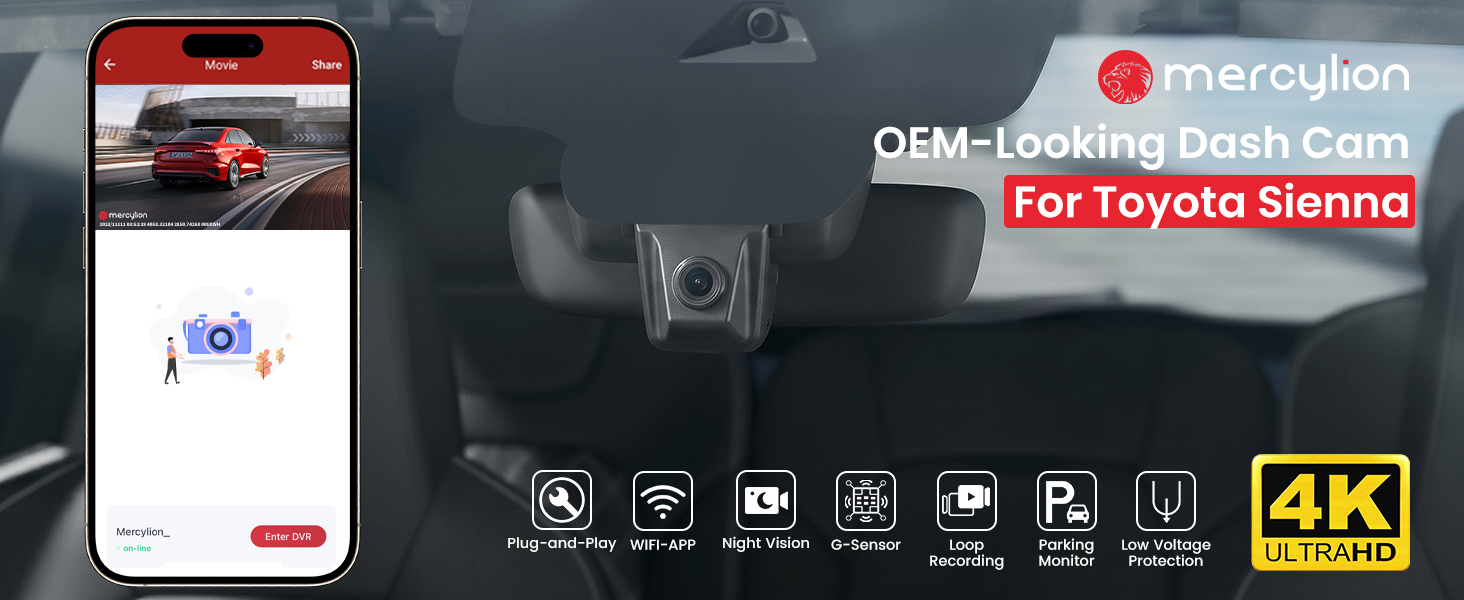 toyota sienna dash cam