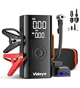 Vidoya 10-in-1 Jump Starter with Air Compressor, 5000A Portable Car Battery Charger Booster 10.0L...