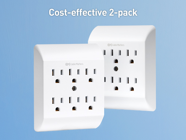 360° Rotating Flat Plug Short Extension Cord