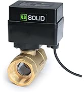 Motorized Ball Valve- 1" Brass Ball Valve with Standard Port, 9-36V AC/DC, 2 Wire Auto Return Set...