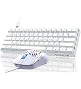DIERYA DK61SE Wired Mechanical Keyboard and M1SE Programmable Gaming Mouse Combo, for Windows Lap...