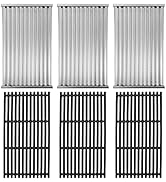 17" x 9 1/2" Cooking Grates &amp; Grill Emitter Plate Replacement Kit for Charbroil TRU-Infrared 4632...