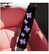 KHGUZ 2PCS Car Seat Belt Covers, Polyester Fiber Vehicle Seatbelt Cushion Pad Protector, Automoti...