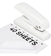 JIKIOU Single Hole Punch, 40 Sheets Punch Capacity Hole Puncher Single, Small Hole Punch with Non...