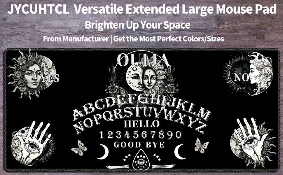 DESK PAD DESK MAT MOUSE PAD WITH WRIST REST LARGE GAMING MOUSE PAD ouija board cute