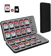 FYY Switch Game Case for Nintendo Switch with Mirco SD Cards Holder, Portable Switch Game Card Ca...