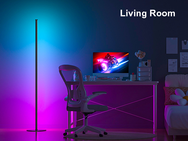 rgb corner floor lamp